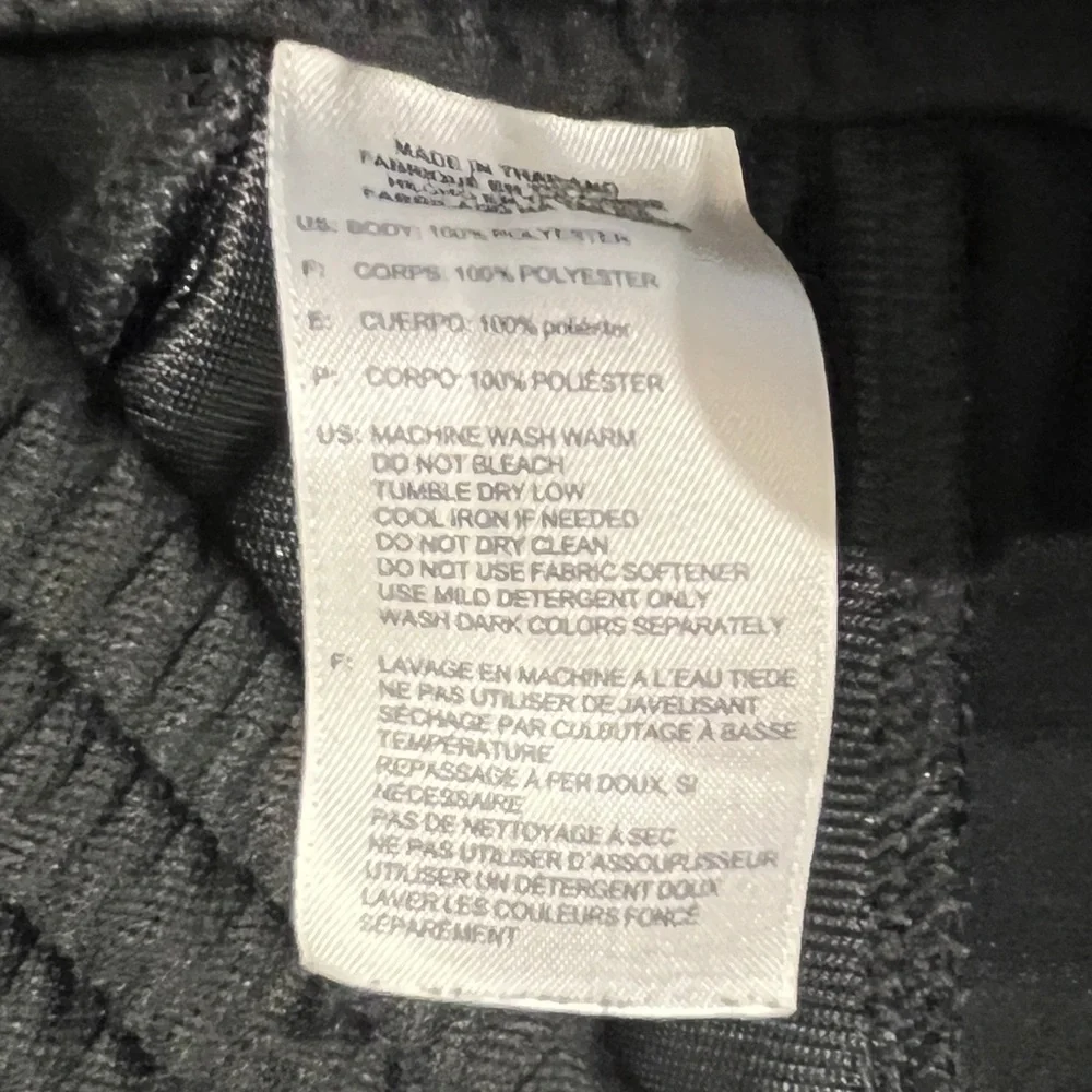 Adidas Size Youth Large Track Pants Sweatpants Black w/ White 3 Stripes